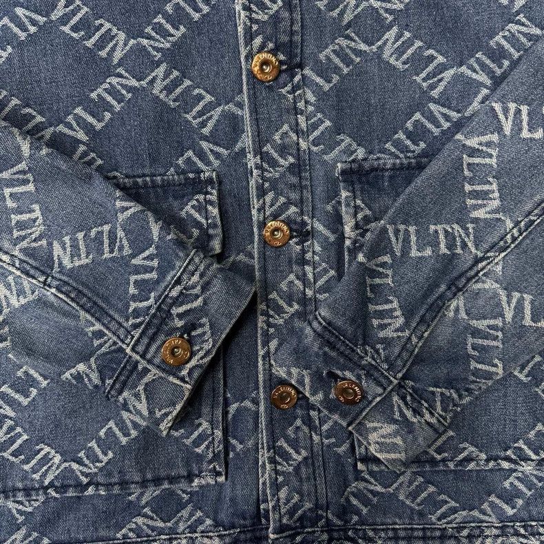 Valentino Valentino All-Over Print Denim Jacket-yf Size US M / EU 48-50 / 2 - 3 Thumbnail