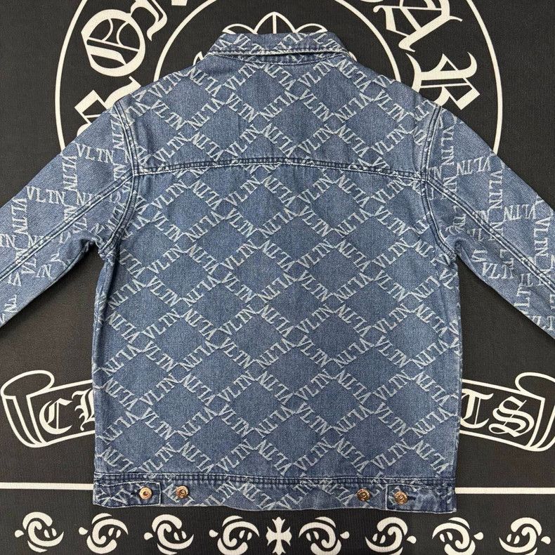 Valentino Valentino All-Over Print Denim Jacket-yf Size US M / EU 48-50 / 2 - 4 Thumbnail