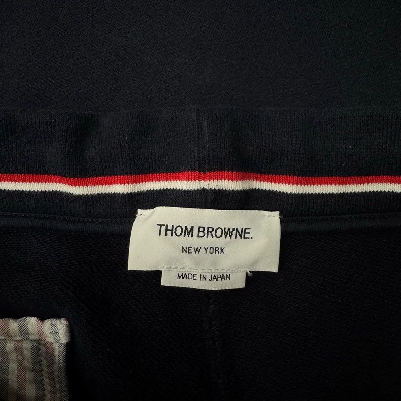 Thom Browne TB Navy Blue Striped Jogger Pants-yf Size US 32 / EU 48 - 3 Thumbnail