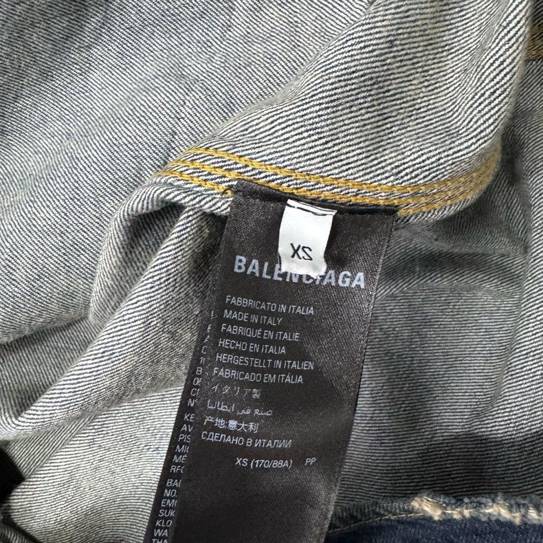 Balenciaga Balenciaga Zip Denim Jacket-yf Size US XS / EU 42 / 0 - 4 Thumbnail