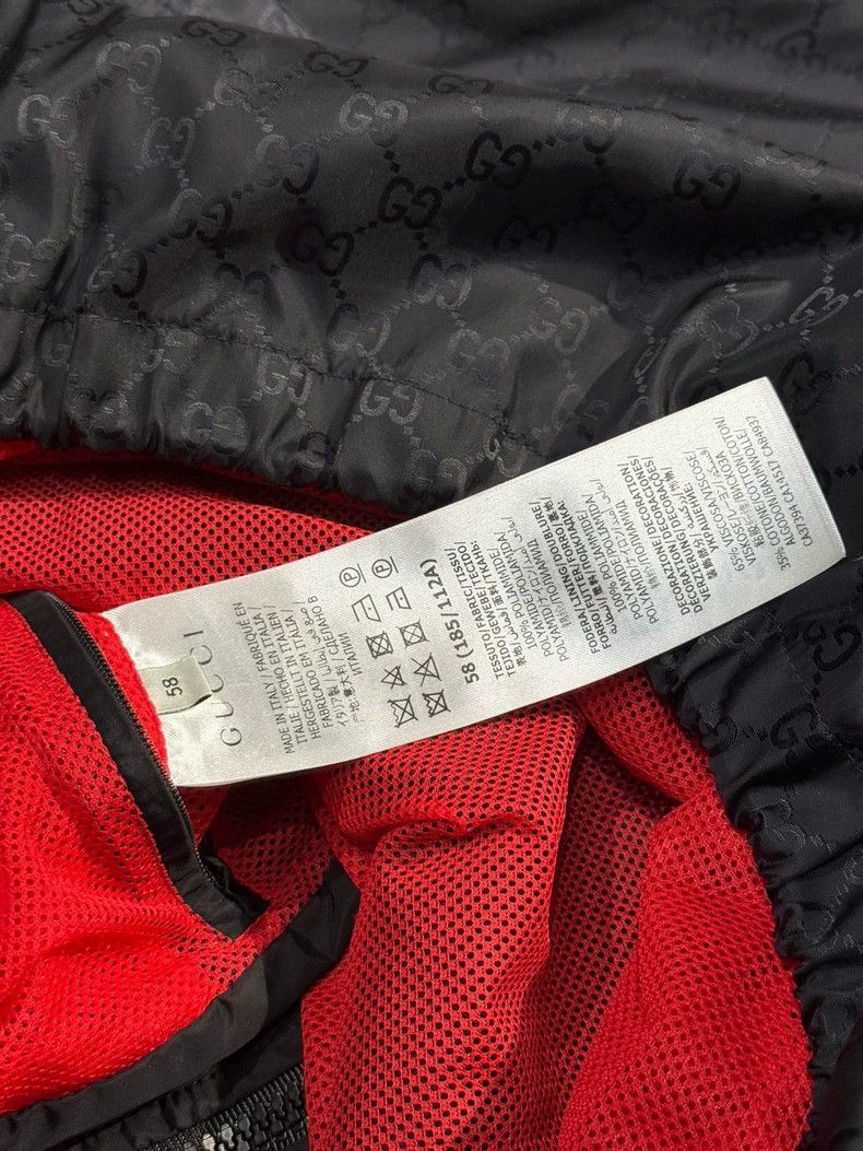 Gucci Gucci Black Printed Windbreaker Jacket-yf Size US XL / EU 56 / 4 - 8 Thumbnail