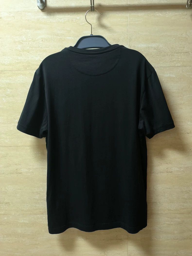 Fendi Fendi Men's Black Embroidered F T-Shirt-yf Size US L / EU 52-54 / 3 - 2 Thumbnail