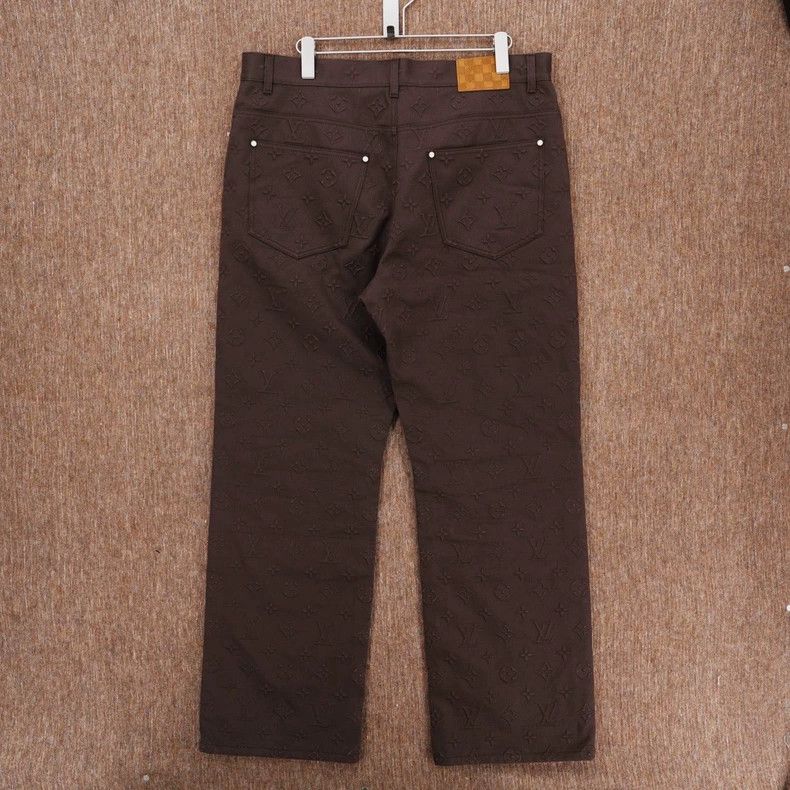 Louis Vuitton Louis Vuitton SS25 Logo Print Denim Jeans-yf Size US 38 / EU 54 - 2 Thumbnail