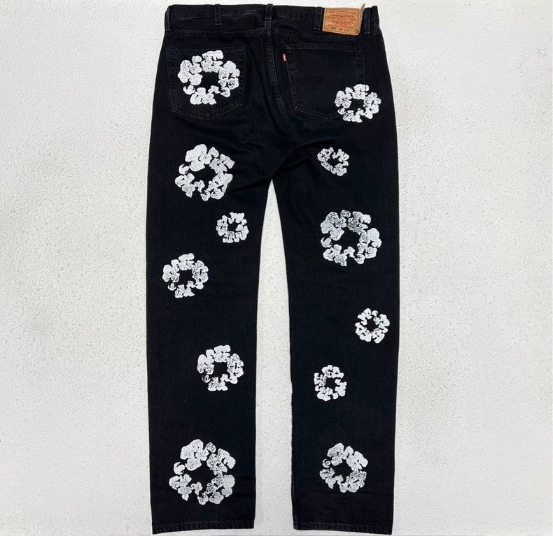 Levi's Levi's Denim Tears Collaboration Floral Wreath Print Jeans-yf Size US 38 / EU 54 - 2 Thumbnail