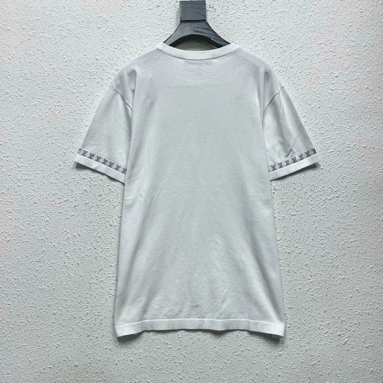 Louis Vuitton Louis Vuitton White Embroidered Logo Short Sleeve-yf Size US M / EU 48-50 / 2 - 2 Thumbnail