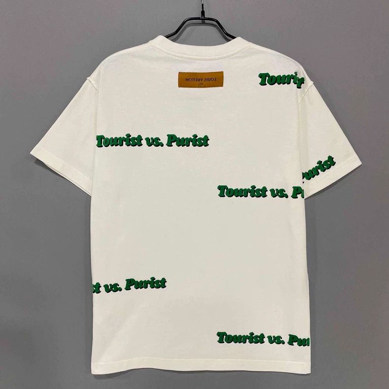 Louis Vuitton Louis Vuitton Flocked Bullet Screen Logo Short Sleeve-yf Size US S / EU 44-46 / 1 - 3 Thumbnail
