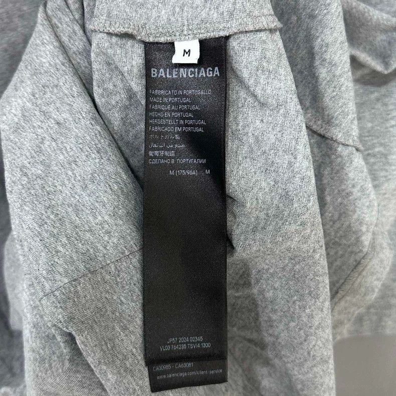 Balenciaga Balenciaga Gray I Love Paris T-Shirt-yf Size US M / EU 48-50 / 2 - 6 Thumbnail
