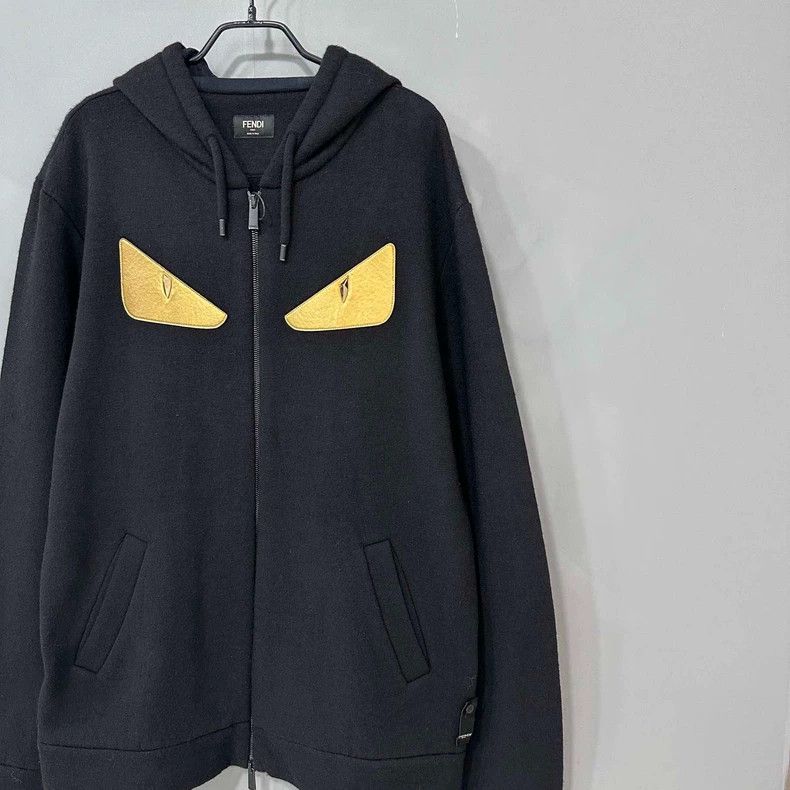 Fendi FENDI Monster Eyes Zip Hoodie-yf Size US XL / EU 56 / 4 - 2 Thumbnail