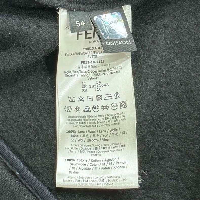 Fendi FENDI Monster Eyes Zip Hoodie-yf Size US XL / EU 56 / 4 - 5 Thumbnail