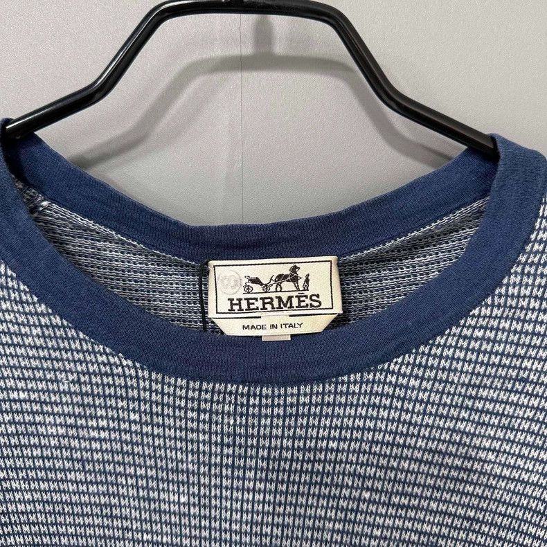 Hermes HERMES H Print Knit Short Sleeve Top-yf Size US L / EU 52-54 / 3 - 4 Thumbnail