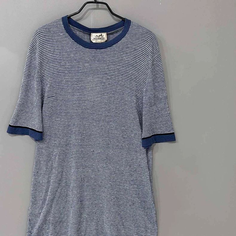 Hermes HERMES H Print Knit Short Sleeve Top-yf Size US L / EU 52-54 / 3 - 2 Thumbnail