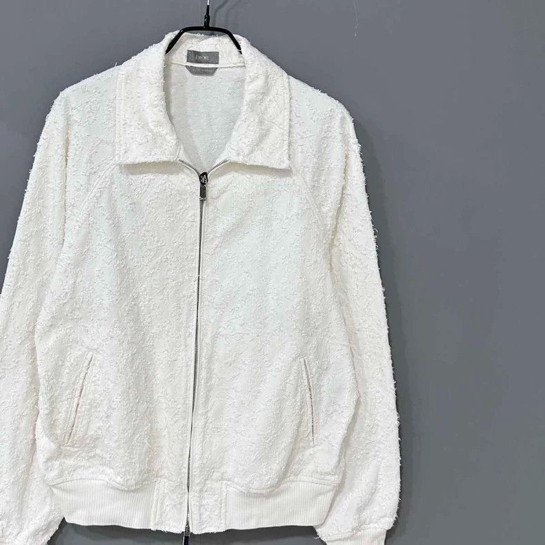 Dior Dior White Diamond Patterned Jacket-yf Size US L / EU 52-54 / 3 - 2 Thumbnail
