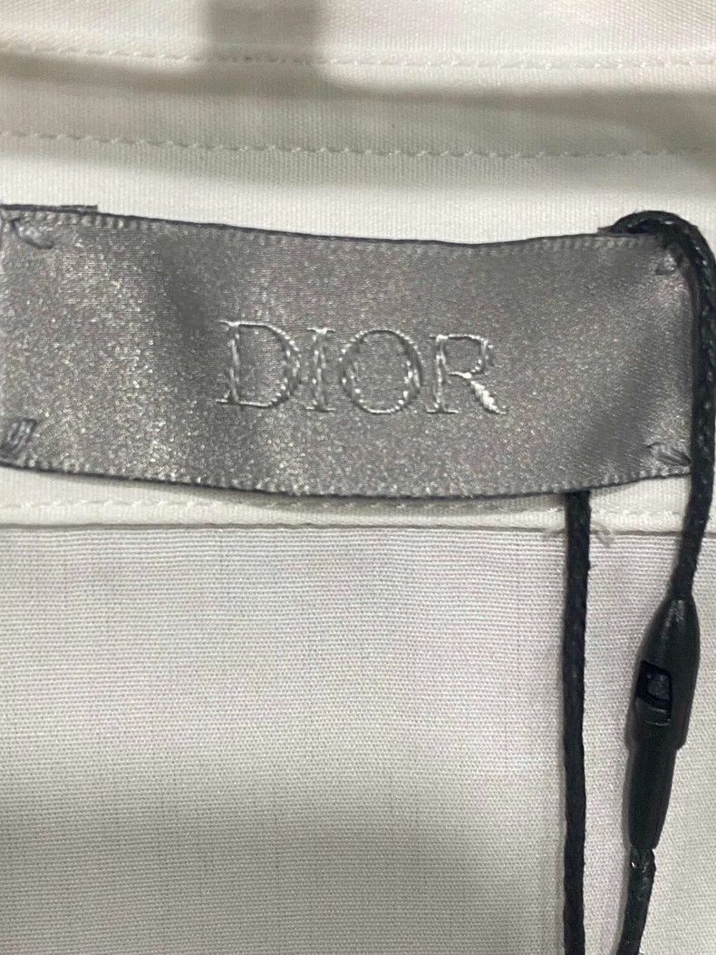 Dior Dior Embroidered Logo Long Sleeve Shirt-yf Size US M / EU 48-50 / 2 - 5 Thumbnail