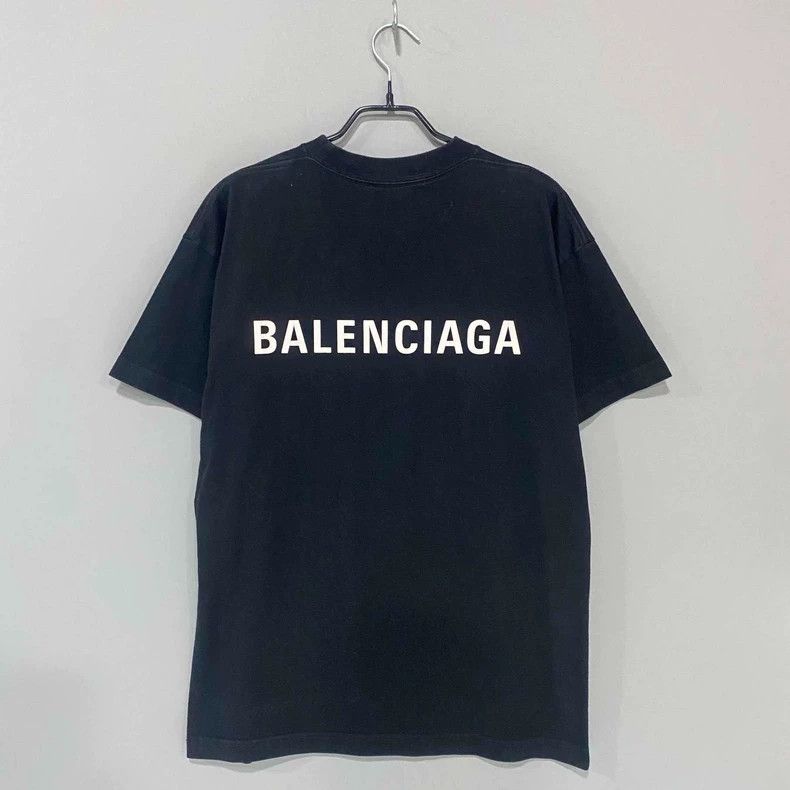 Balenciaga Balenciaga Black Logo Short Sleeve T-Shirt-yf Size US S / EU 44-46 / 1 - 4 Thumbnail