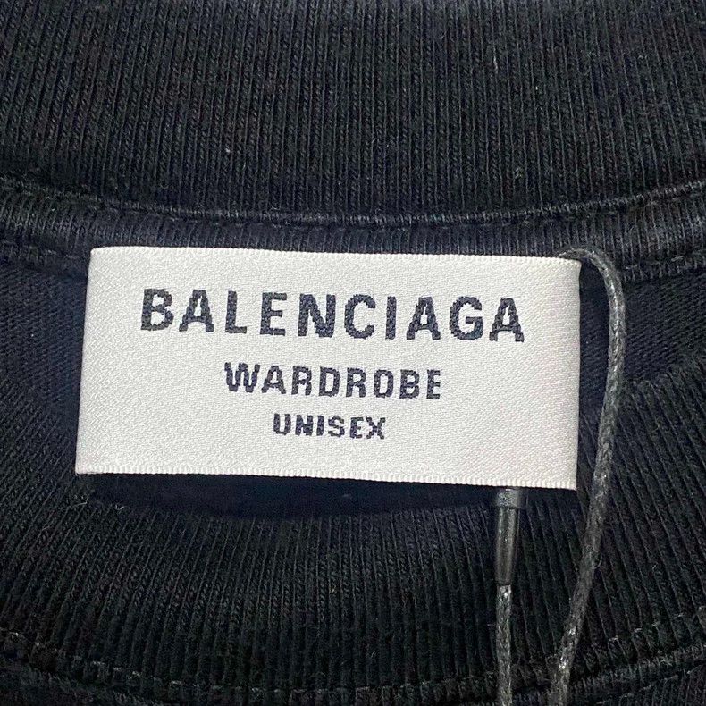 Balenciaga Balenciaga Black Logo Short Sleeve T-Shirt-yf Size US S / EU 44-46 / 1 - 5 Thumbnail