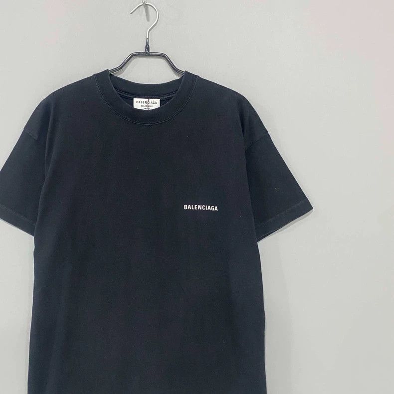 Balenciaga Balenciaga Black Logo Short Sleeve T-Shirt-yf Size US S / EU 44-46 / 1 - 2 Thumbnail