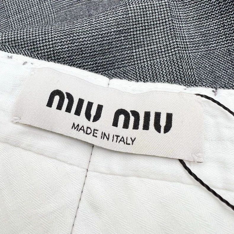 Miu Miu Miu Miu Embroidered Letter Casual Trousers-yf Size US 38 / EU 54 - 6 Thumbnail