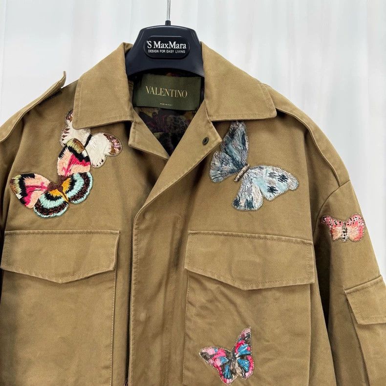 Valentino Valentino Butterfly Embroidered Jacket-yf Size US M / EU 48-50 / 2 - 3 Thumbnail