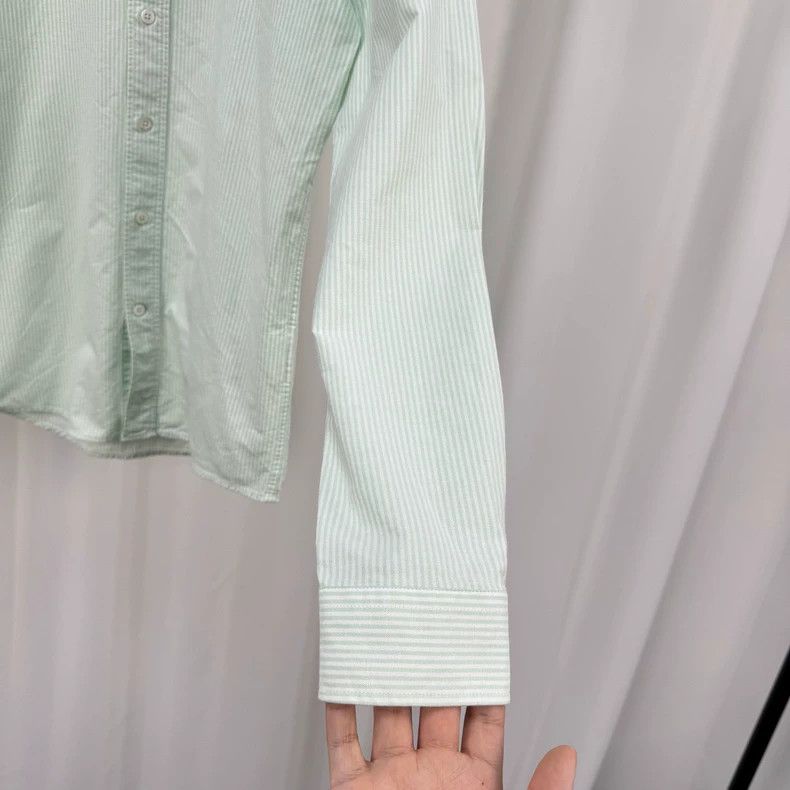 Ami Striped Heart Embroidery Shirt-yf