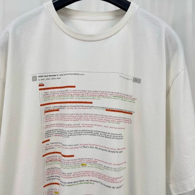 Maison Margiela Maison Margiela Printed Short Sleeve T-shirt-yf Size US S / EU 44-46 / 1 - 3 Thumbnail