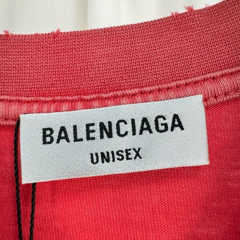 Balenciaga Balenciaga Distressed Logo Print Short Sleeve-yf Size US S / EU 44-46 / 1 - 5 Thumbnail