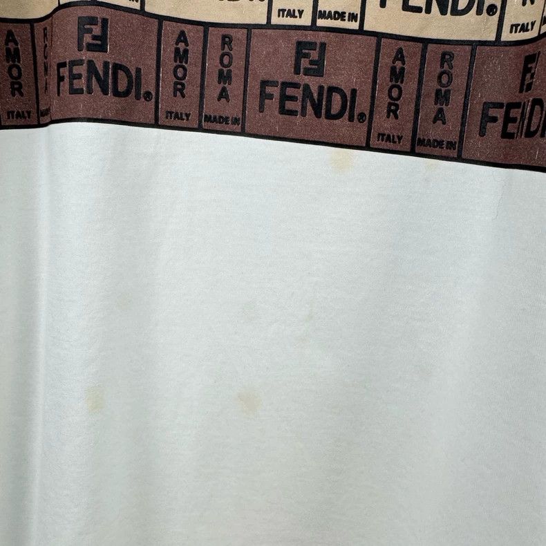 Fendi Fendi Printed Letter Short Sleeve T-Shirt-yf Size US XL / EU 56 / 4 - 5 Thumbnail