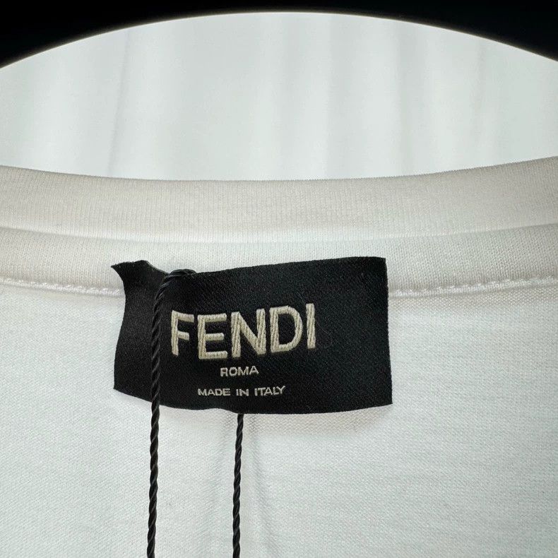 Fendi Fendi Printed Letter Short Sleeve T-Shirt-yf Size US XL / EU 56 / 4 - 7 Thumbnail
