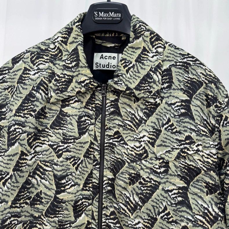 Acne Studios Acne Studios Green Mountain Print Zip Jacket-yf Size US L / EU 52-54 / 3 - 3 Thumbnail