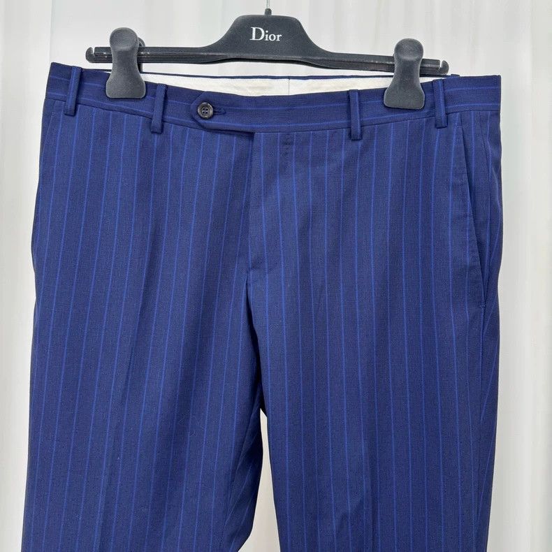 Ermenegildo Zegna Canali Wool Striped Tailored Trousers-yf Size US 32 / EU 48 - 3 Thumbnail
