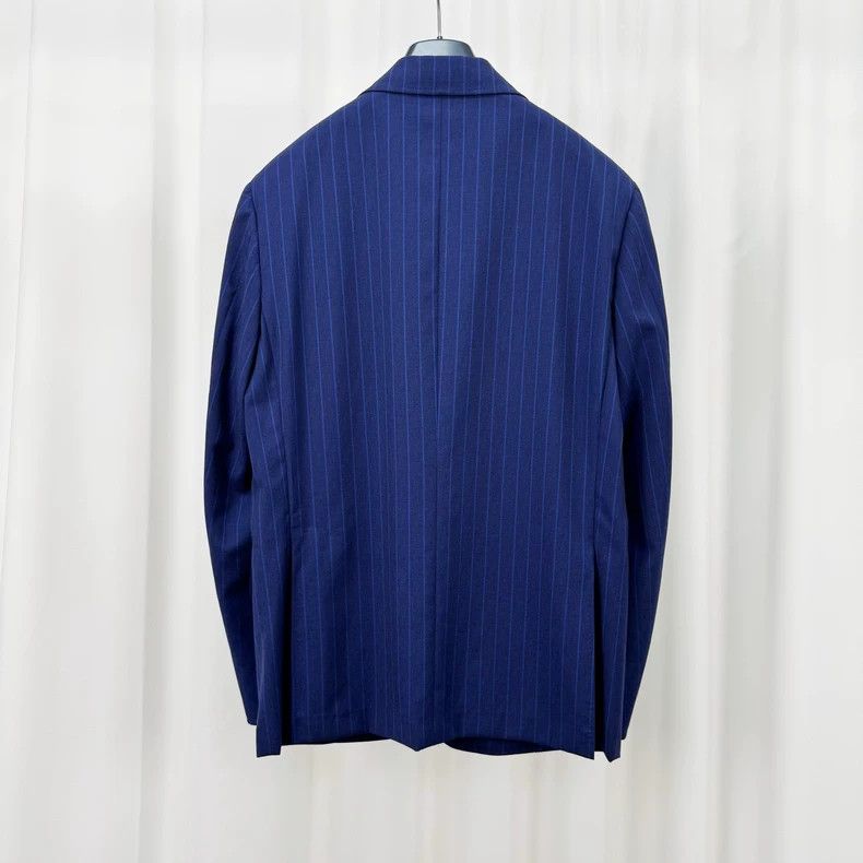 Ermenegildo Zegna Canali Custom Wool Striped Suit Jacket-yf Size US M / EU 48-50 / 2 - 2 Thumbnail
