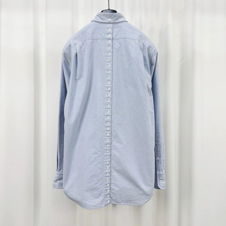 Thom Browne Thom Browne Light Blue Button-Up Shirt-yf Size US M / EU 48-50 / 2 - 2 Thumbnail