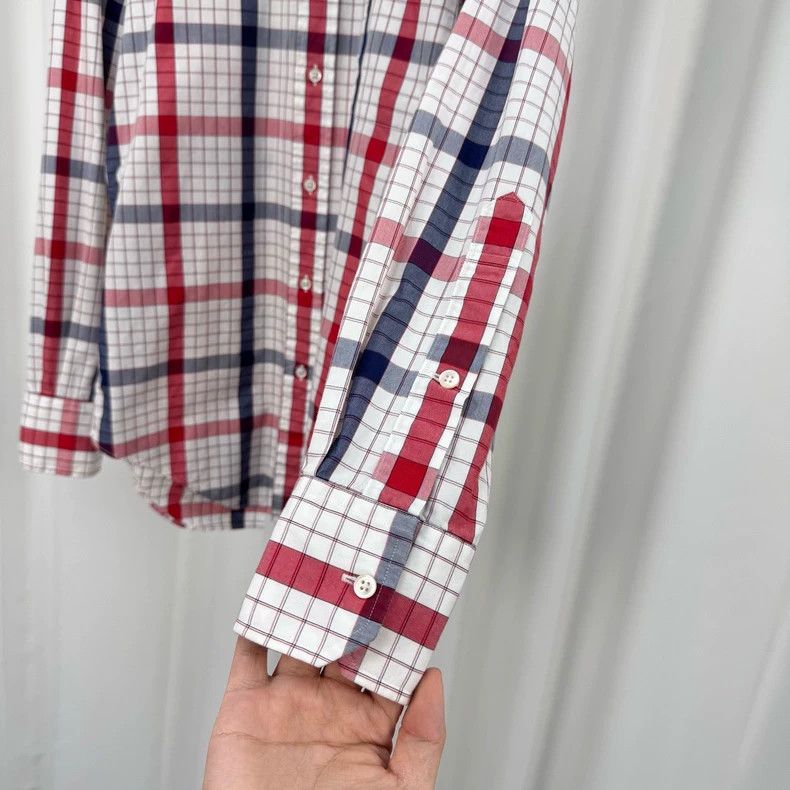 Thom Browne Thom Browne Red White Plaid Shirt-yf Size US M / EU 48-50 / 2 - 4 Thumbnail