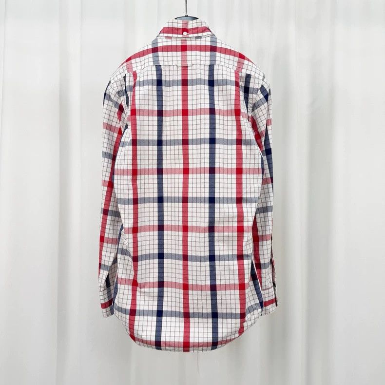 Thom Browne Thom Browne Red White Plaid Shirt-yf Size US M / EU 48-50 / 2 - 2 Thumbnail