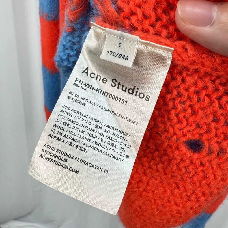 Acne Studios Acne Studios Mohair Stripe Distressed Sweater-yf Size US S / EU 44-46 / 1 - 6 Thumbnail