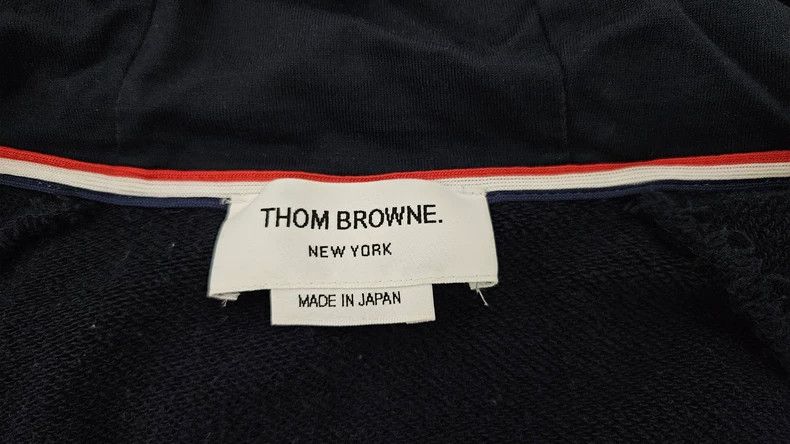 Thom Browne THOM BROWNE 4-Stripe Zip Hoodie - dmc Size US M / EU 48-50 / 2 - 5 Thumbnail