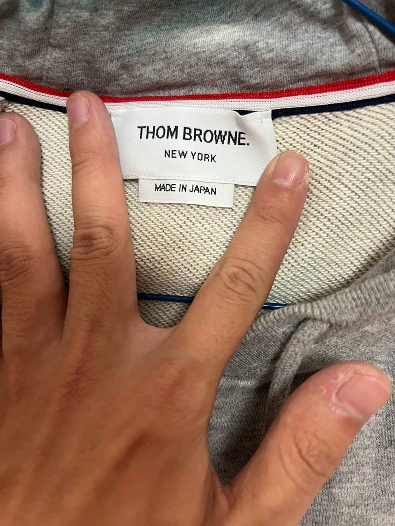 Thom Browne THOM BROWNE Classic Gray Hoodie - dmc Size US M / EU 48-50 / 2 - 2 Thumbnail