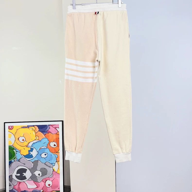 Thom Browne Thom Browne Cream Striped Sweatpants - dmc Size US 31 - 2 Thumbnail