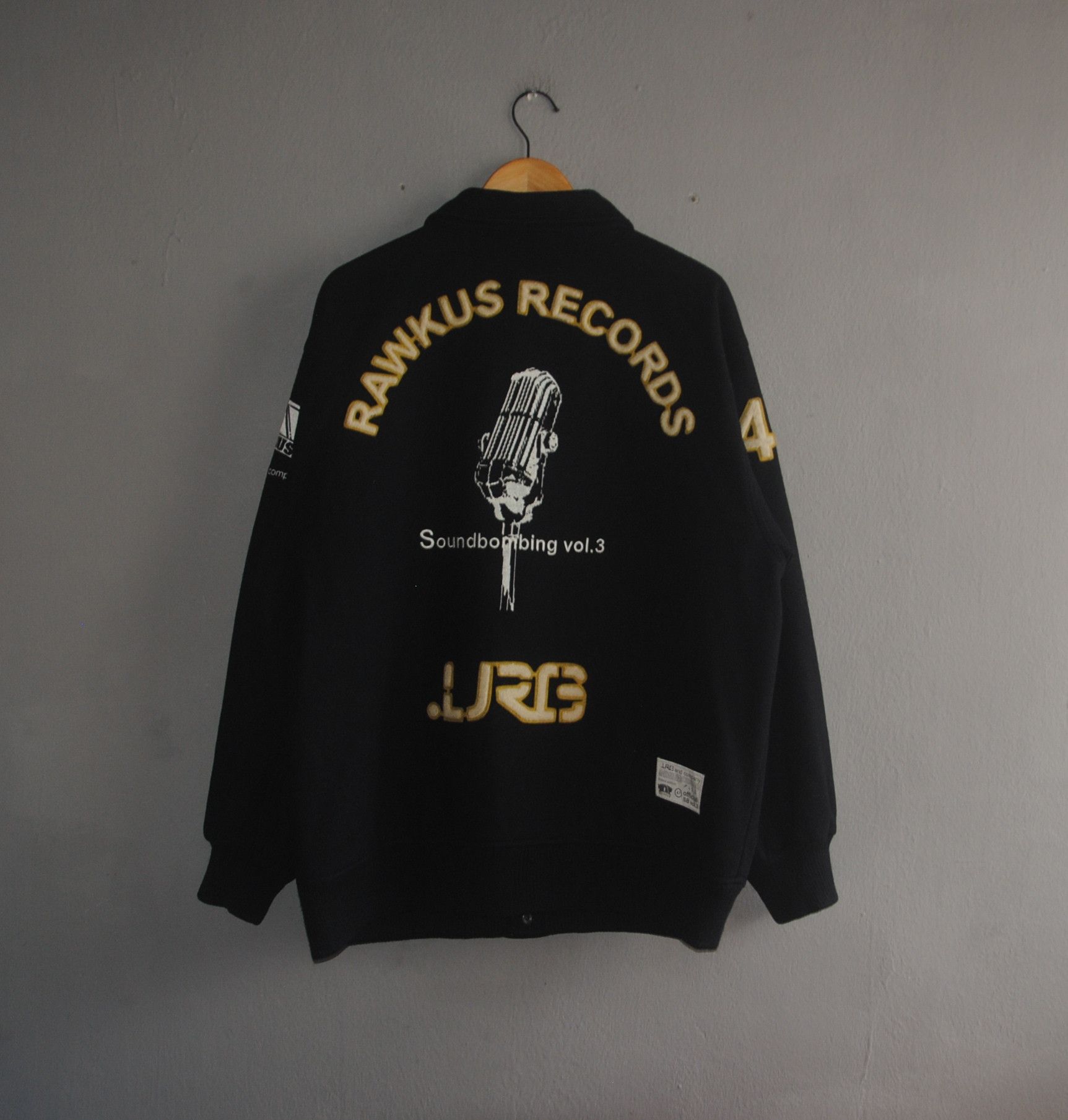 LRG LRG RAWKUS Records Soundbombing vol 3 Limited Edition Letterman Jacket  size M/L / Rare Vintage Rapper Classic Hip Hop Rap MC Wool Jacket | Grailed