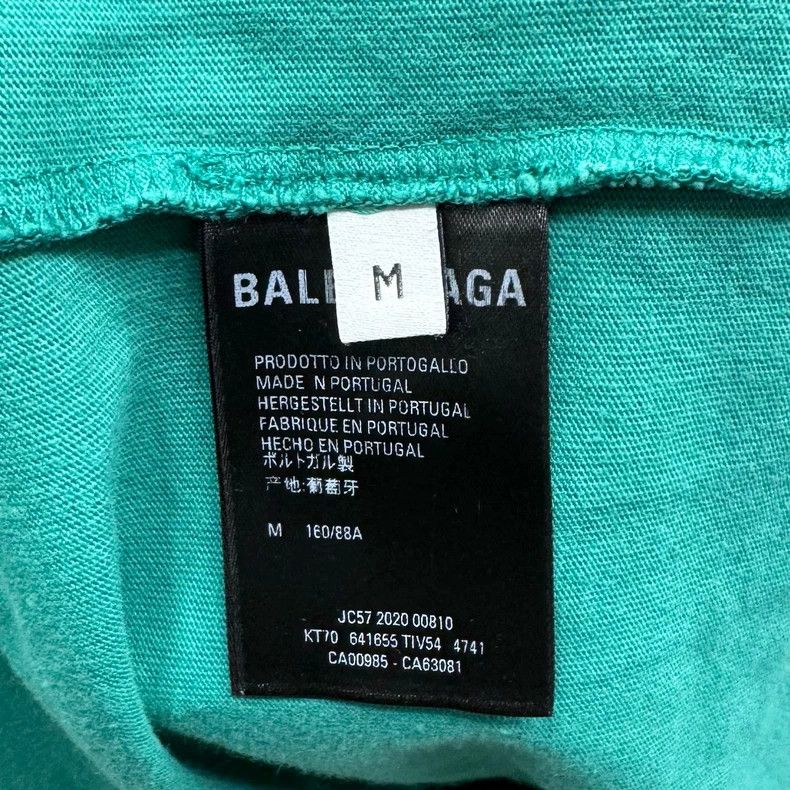 Balenciaga Balenciaga Teal Short Sleeve T-Shirt - dmc Size US M / EU 48-50 / 2 - 5 Thumbnail