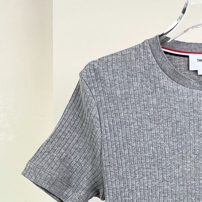 Thom Browne Thom Browne Gray Short Sleeve T-Shirt - dmc Size US M / EU 48-50 / 2 - 3 Thumbnail