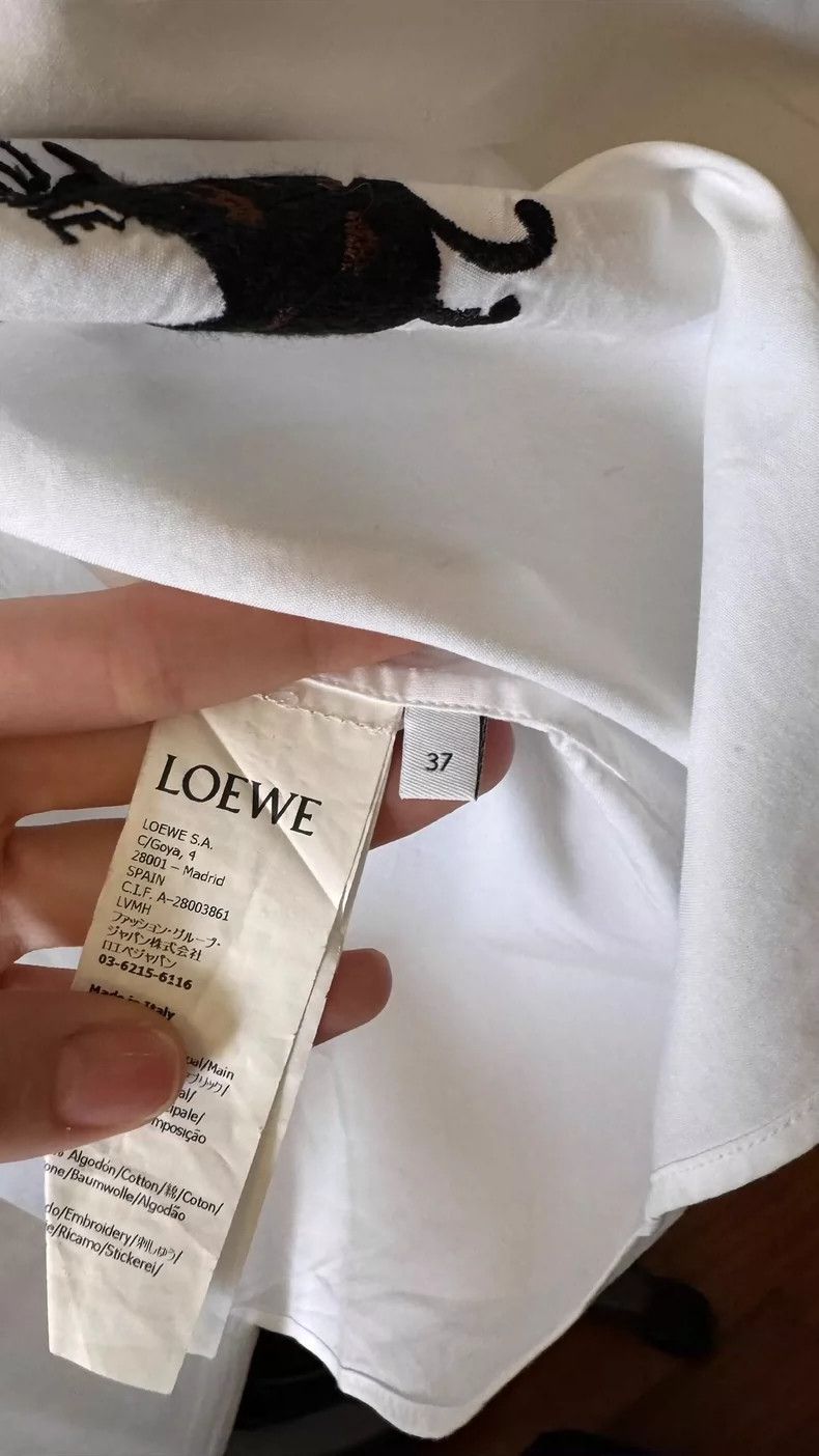 Loewe Loewe Men's Embroidered Long Sleeve Shirt - dmc Size US M / EU 48-50 / 2 - 4 Thumbnail