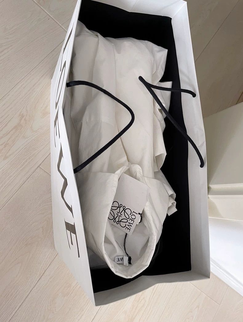 Loewe LOEWE Longline Oversized White Shirt Dress - dmc Size US S / EU 44-46 / 1 - 7 Thumbnail