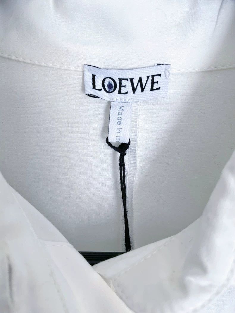 Loewe LOEWE Longline Oversized White Shirt Dress - dmc Size US S / EU 44-46 / 1 - 6 Thumbnail