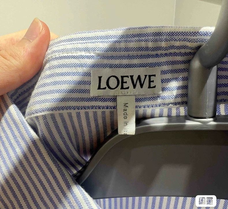 Loewe LOEWE Striped Deer Leather Pocket Shirt - dmc Size US M / EU 48-50 / 2 - 3 Thumbnail