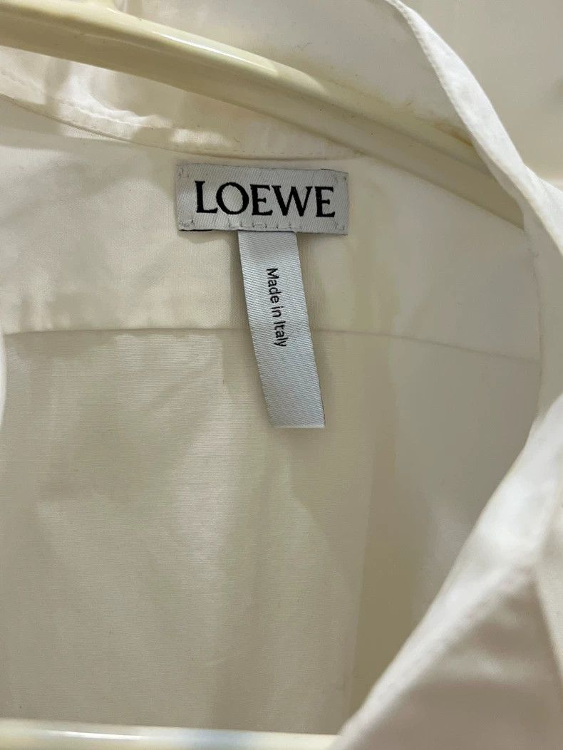 Loewe LOEWE Asymmetric White Button-Up Shirt - dmc Size US S / EU 44-46 / 1 - 3 Thumbnail