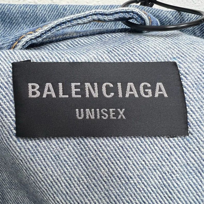 Balenciaga Balenciaga Yellow Graffiti Denim Jacket - dmc Size US XS / EU 42 / 0 - 3 Thumbnail
