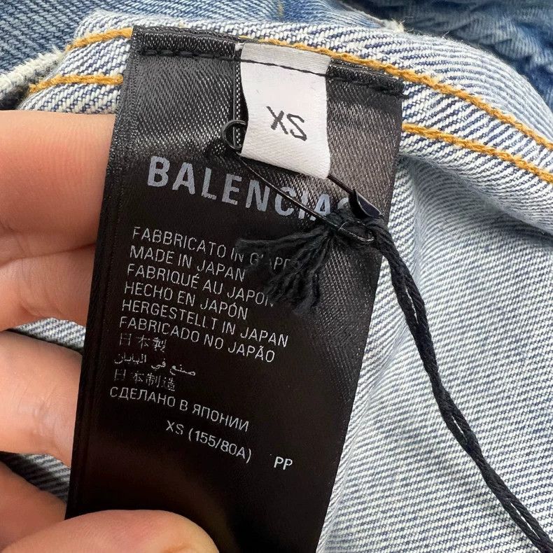 Balenciaga Balenciaga Yellow Graffiti Denim Jacket - dmc Size US XS / EU 42 / 0 - 4 Thumbnail