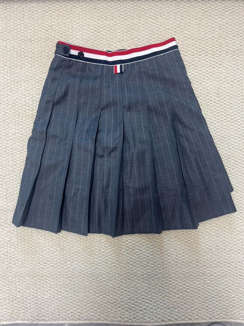 Thom Browne Thom Browne Striped Pleated Skirt - dmc Size US 38 / EU 54 - 2 Thumbnail