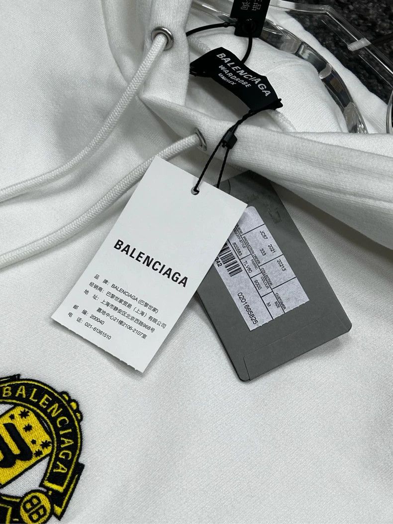 Balenciaga Balenciaga Logo Double Hook Hoodie - dmc Size US M / EU 48-50 / 2 - 6 Thumbnail