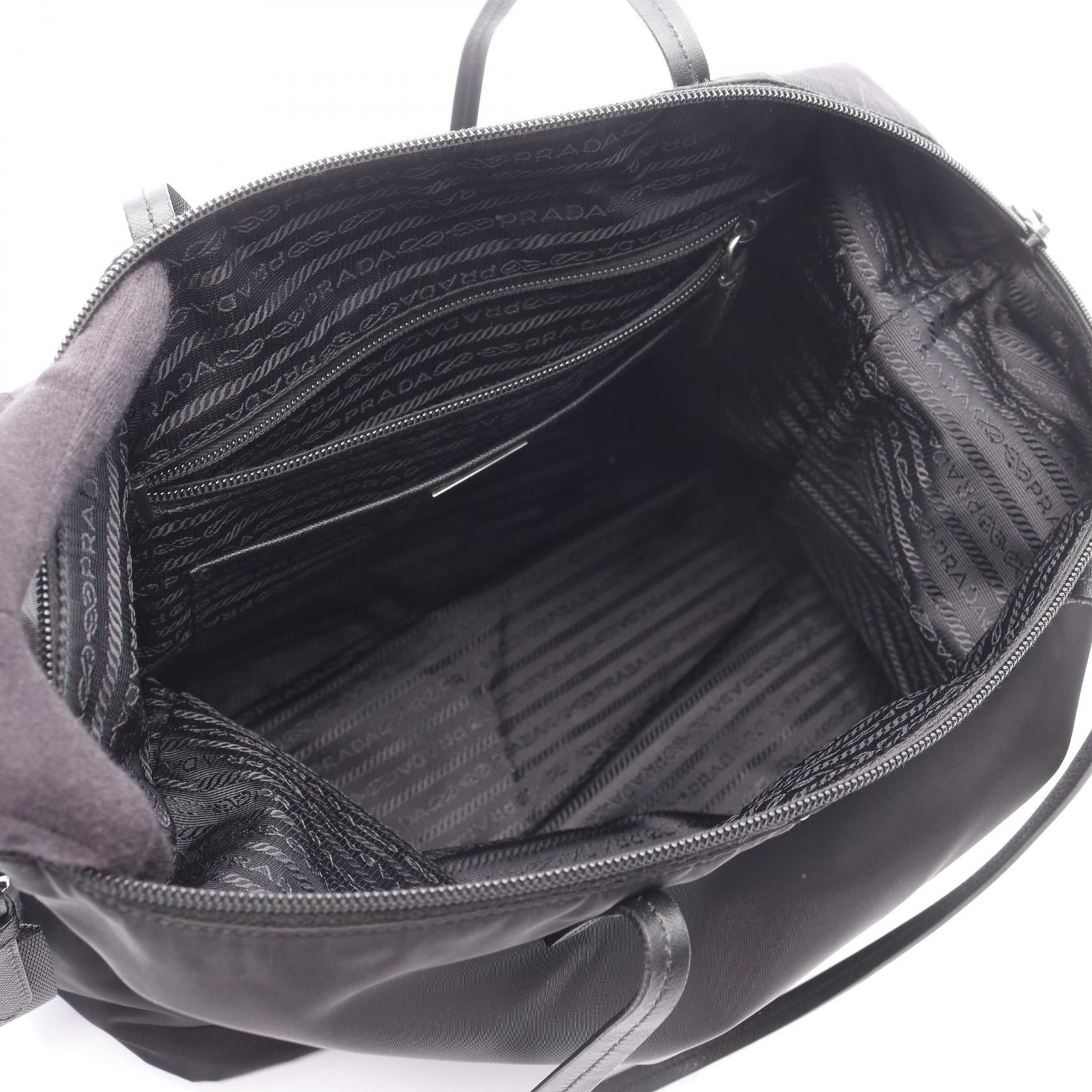 Prada Prada Prada Nylon Leather 2way Tote Bag Leather Tote Bag DUTY FREE for USA Size ONE SIZE - 3 Thumbnail